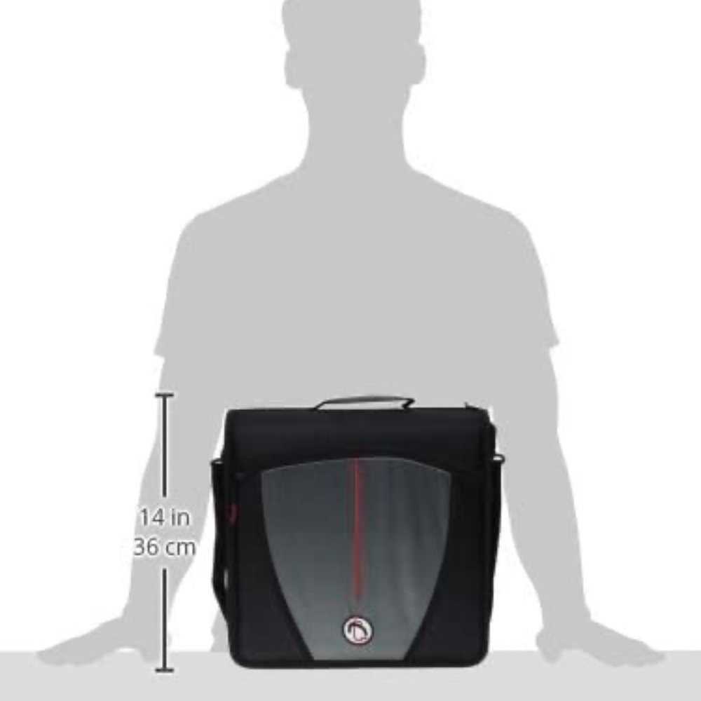 The Mighty Zip Tab 3-Ring Zipper Binder | Black (D-145)